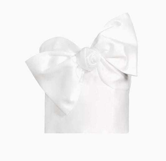 Hutch - Bow Flower Strapless Top