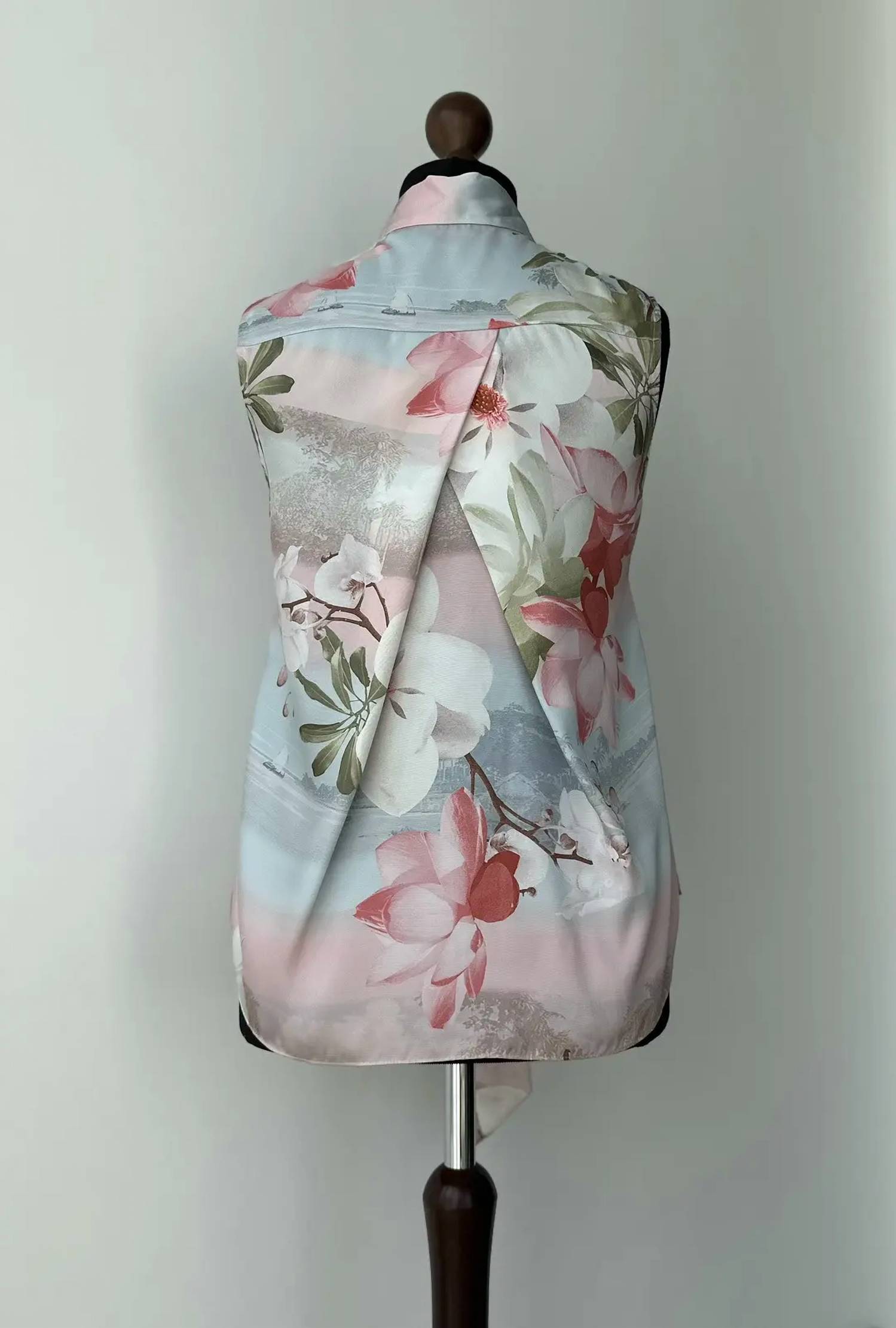 Ted Baker - Mint choc chip tie neck blouse