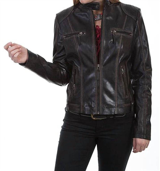 Scully - Women's Vintage Lambskin Leather Jacket