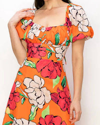 Ina Fashion - Open Back Ruffle Maxi Dress