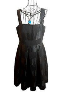 London Times - Sheer Top Fit And Flare Dress