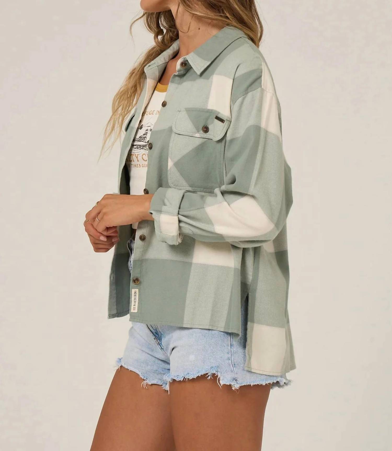 Salty Crew - Nomad Flannel Long Sleeve Button Down Shirt