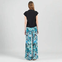 CLARA SUNWOO Soft Knit Palazzo Pant in multi - women's pants - view 8