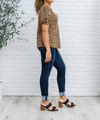 Hailey & Co - Spotted Animal Print Blouse