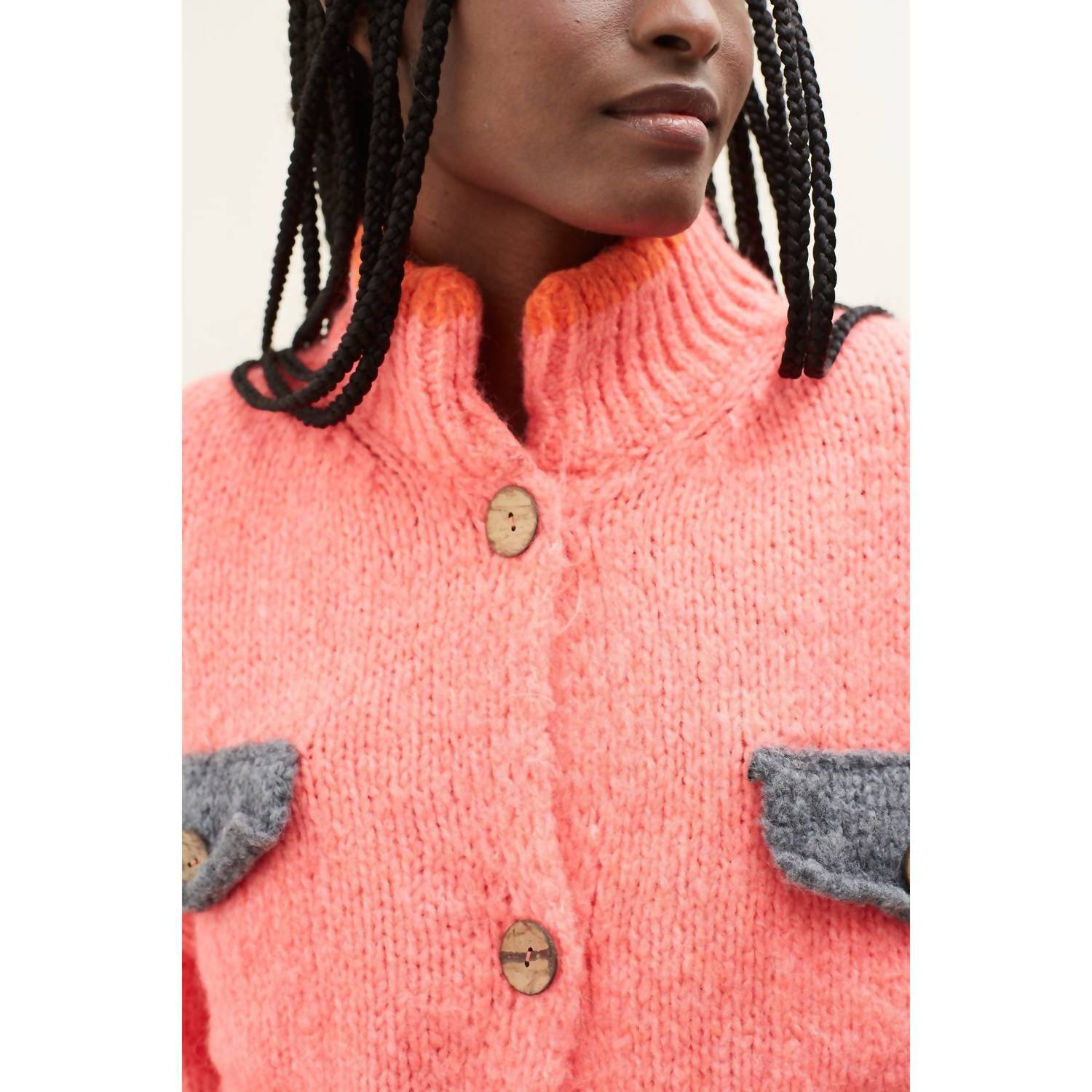 Dr Bloom - Ding Ding Coral Cardigan