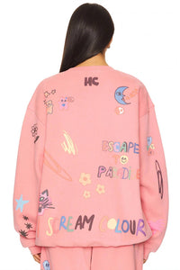 The Mayfair Group - Scream Colour Somebody Loves You Crew Neck Sweatshirt