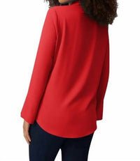 Joseph Ribkoff - Eggshell Straight Top With Button Detail
