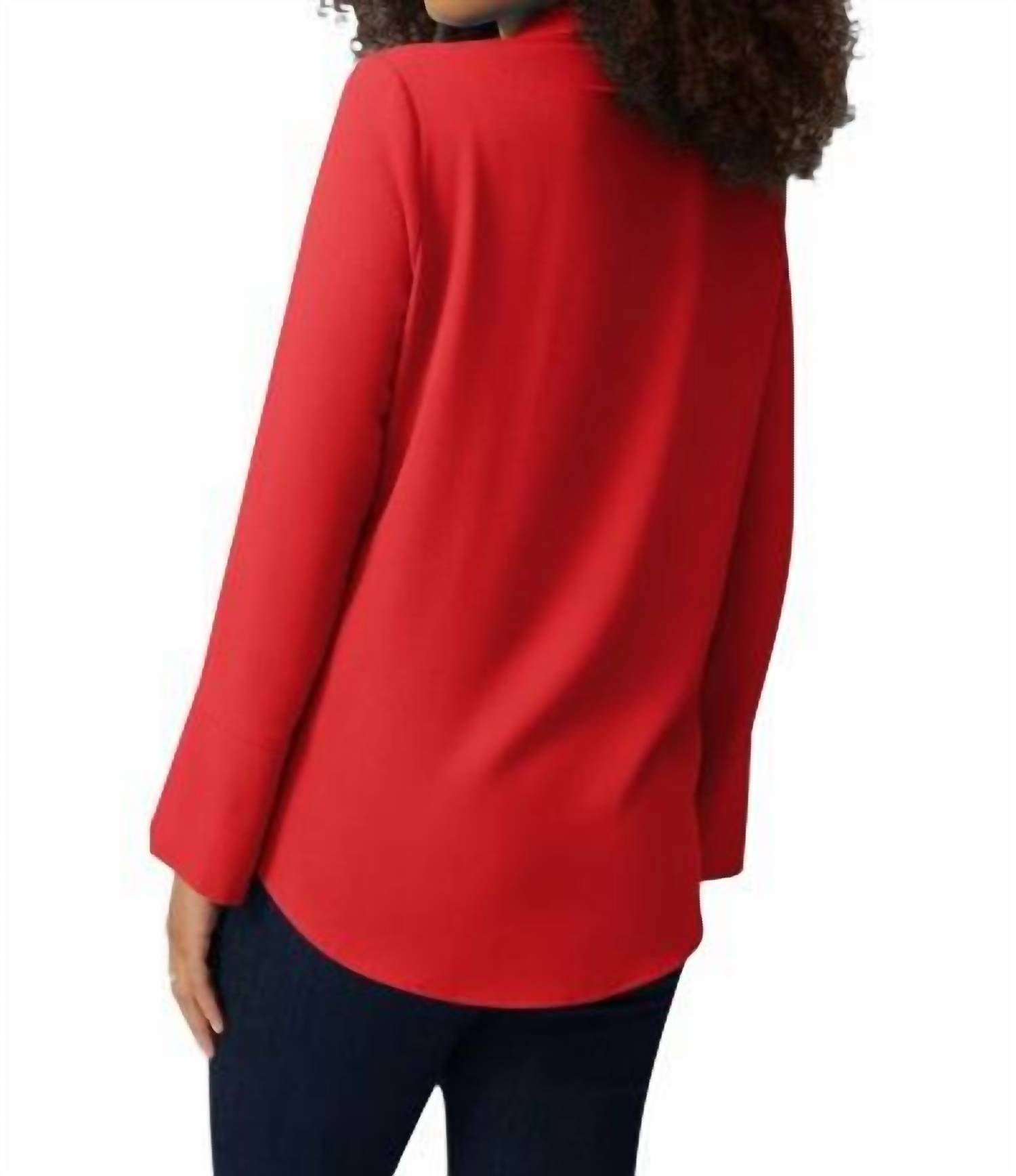 Joseph Ribkoff - Eggshell Straight Top With Button Detail