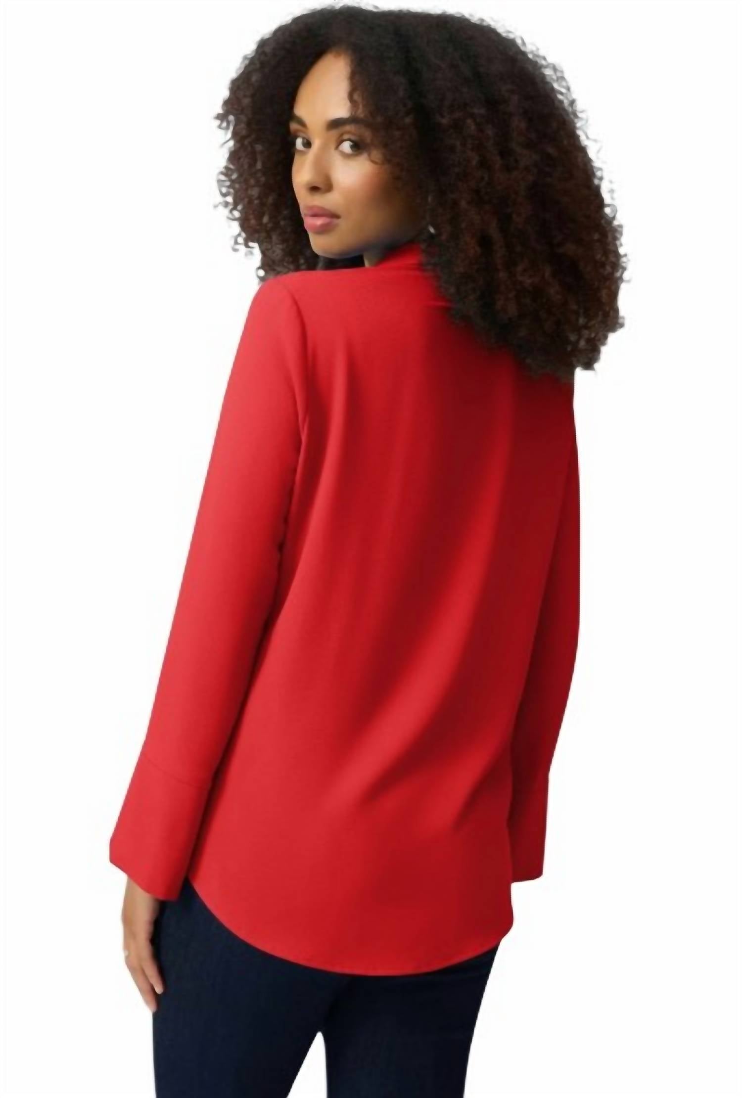 Joseph Ribkoff - Eggshell Straight Top With Button Detail