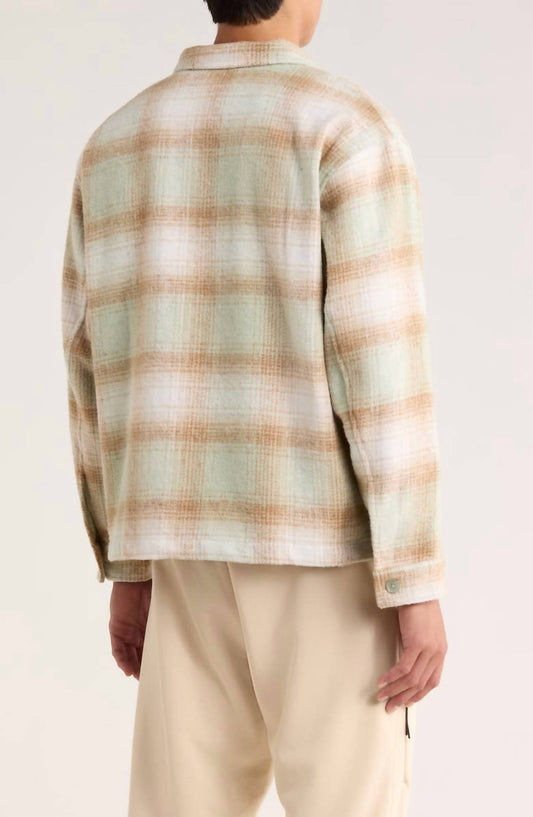 Museum Of Peace & Quiet - Wordmark Plaid Zip Shirt Jacket