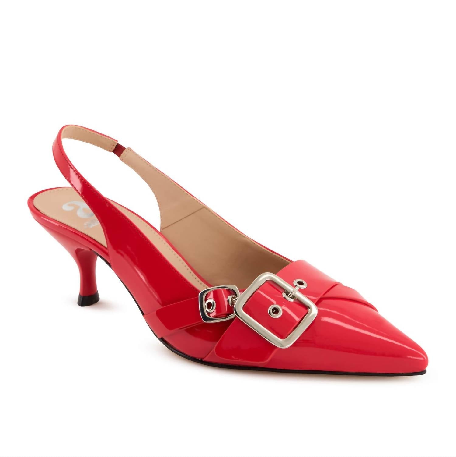 Andrea - Women's Pointed Toe Kitten Heel Slingback Pump