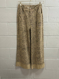 Entro - Women's Muted leopard print wide leg pant