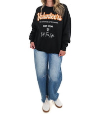 Livylu - Tennessee Vols Letterman Chrome Hi-Dive Sweatshirt