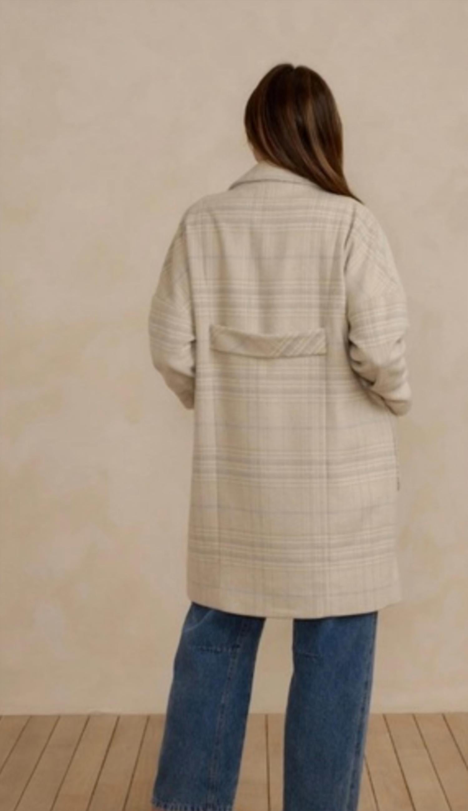Rylee + Cru - Longline Plaid Coat