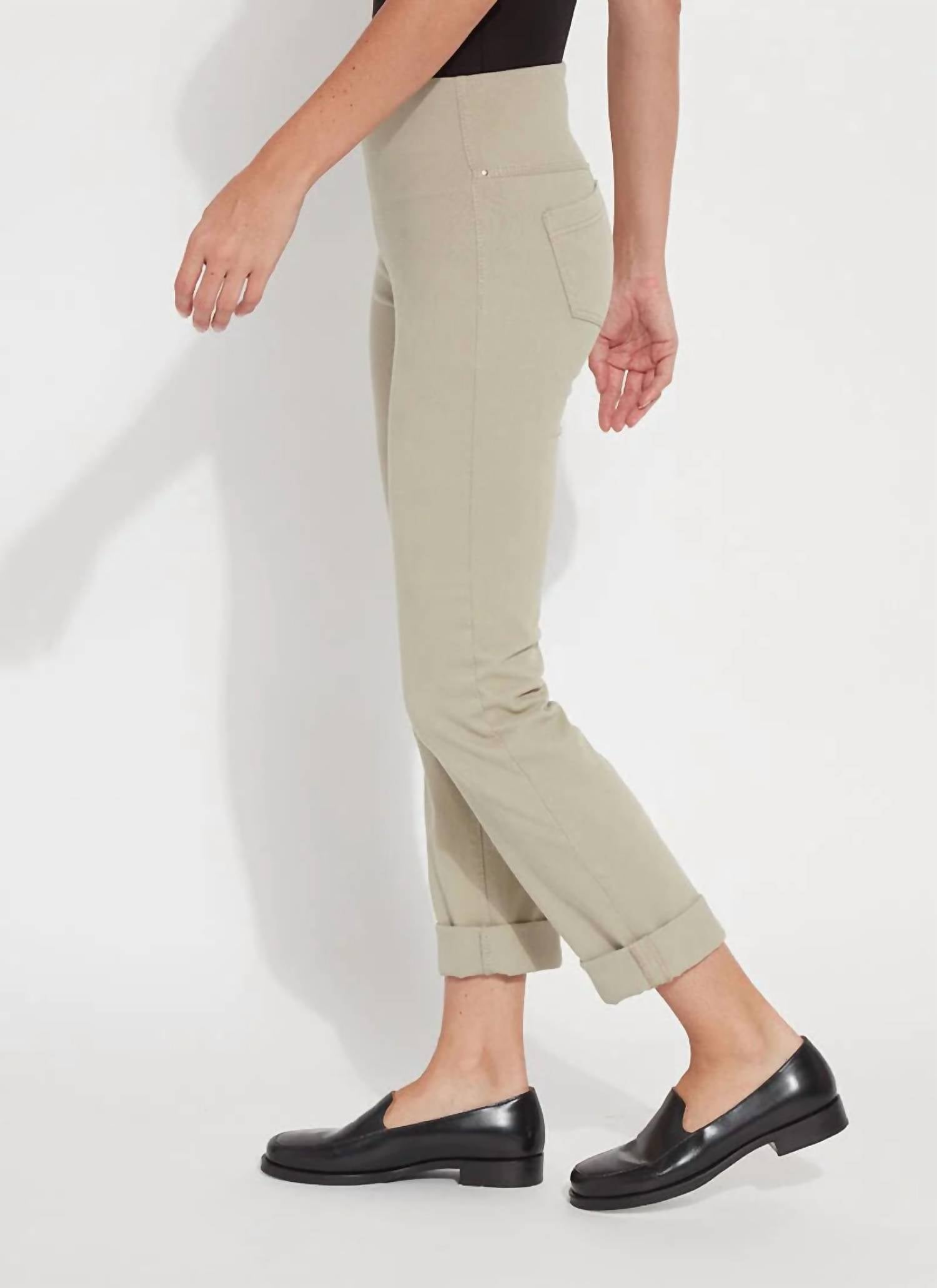 Lysse Boyfriend Leggings in neutral - women's pants - detail view