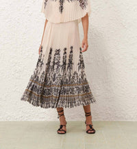 Zimmermann - Dawning Sunray High Neck Midi Dress