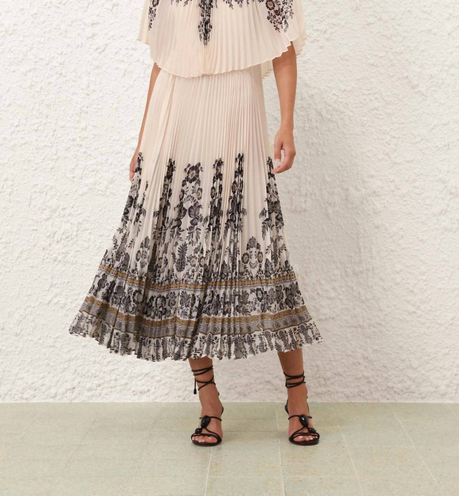 Zimmermann - Dawning Sunray High Neck Midi Dress