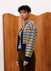 Frnch - Amande Stripe Cardigan