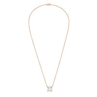 Diana M Jewels - 5.00 Cts Lab Grown Asscher Cut East West Diamond Pendant Necklace