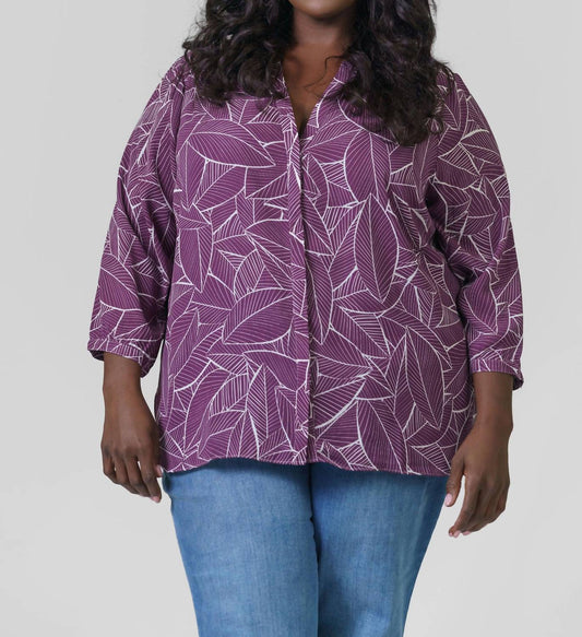 Nydj - Pintuck Button Down Blouse - Plus