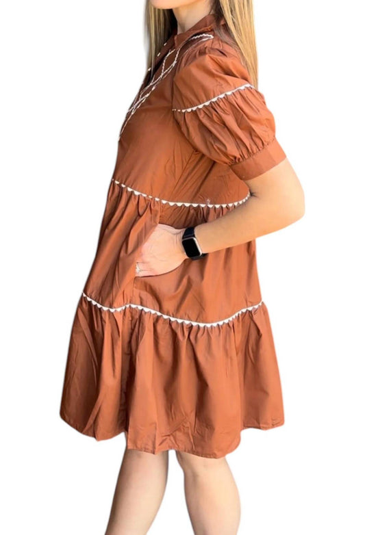 Entro - Scallop Trim Dress