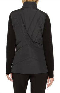 Nic + Zoe PUFF BACK BLAZER in black onyx - women's jacket - alternate view