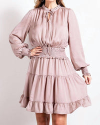 Easel - Carmela Satin Dress