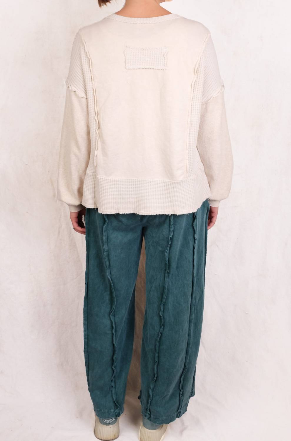 Chalet Et Ceci - V-neck Terry Waffle Top