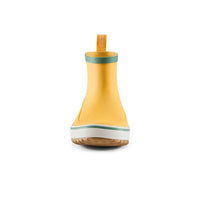 Grundens Kid's Guppy Rain Boots in pineapple - kids' shoe - detail view