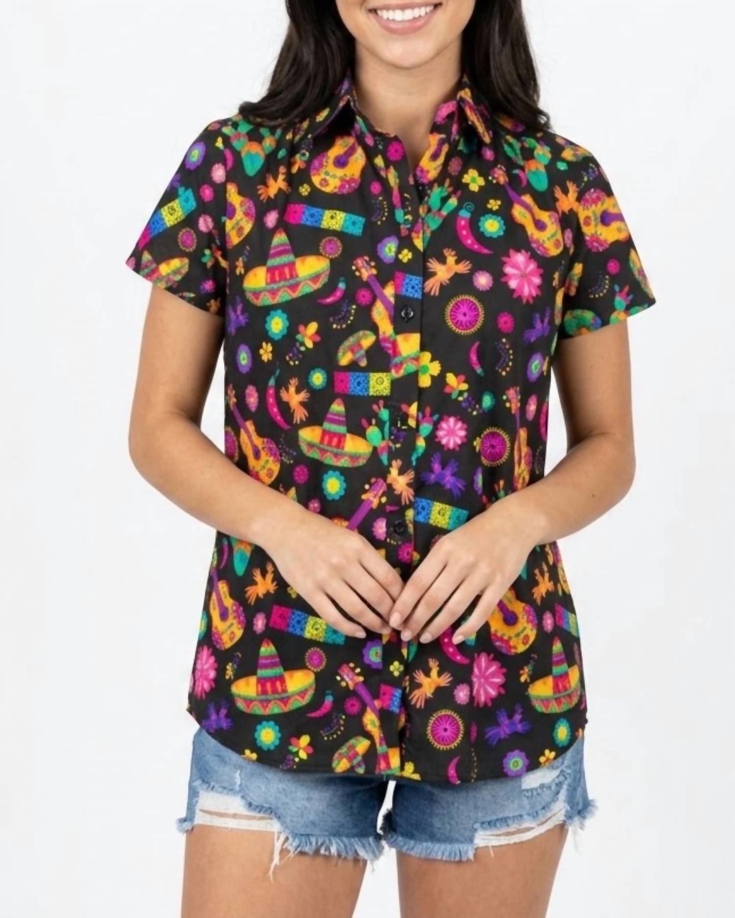 Layerz Clothing - Sarah Button Front Top