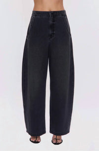 PISTOLA Lottie High Rise Relaxed Bowed Jeans in zen - women's jeans