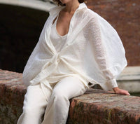 Blueberry - Tie Front Shrug