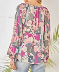Andree By Unit - Geo Floral Print Blouse