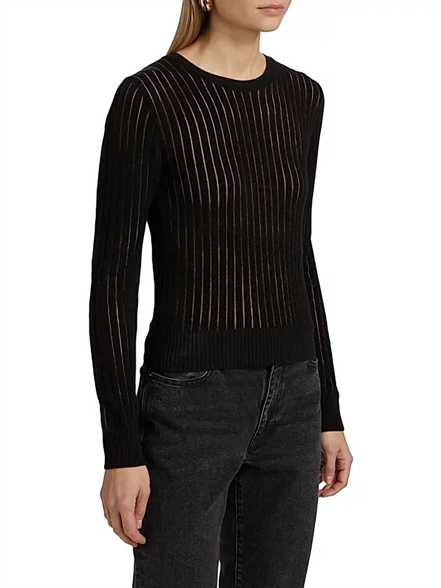 Frame - THE SHEER STRIPE SWEATER