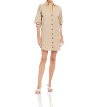 Fifteen Twenty - Phoebe Lantern Sleeve Shirtdress