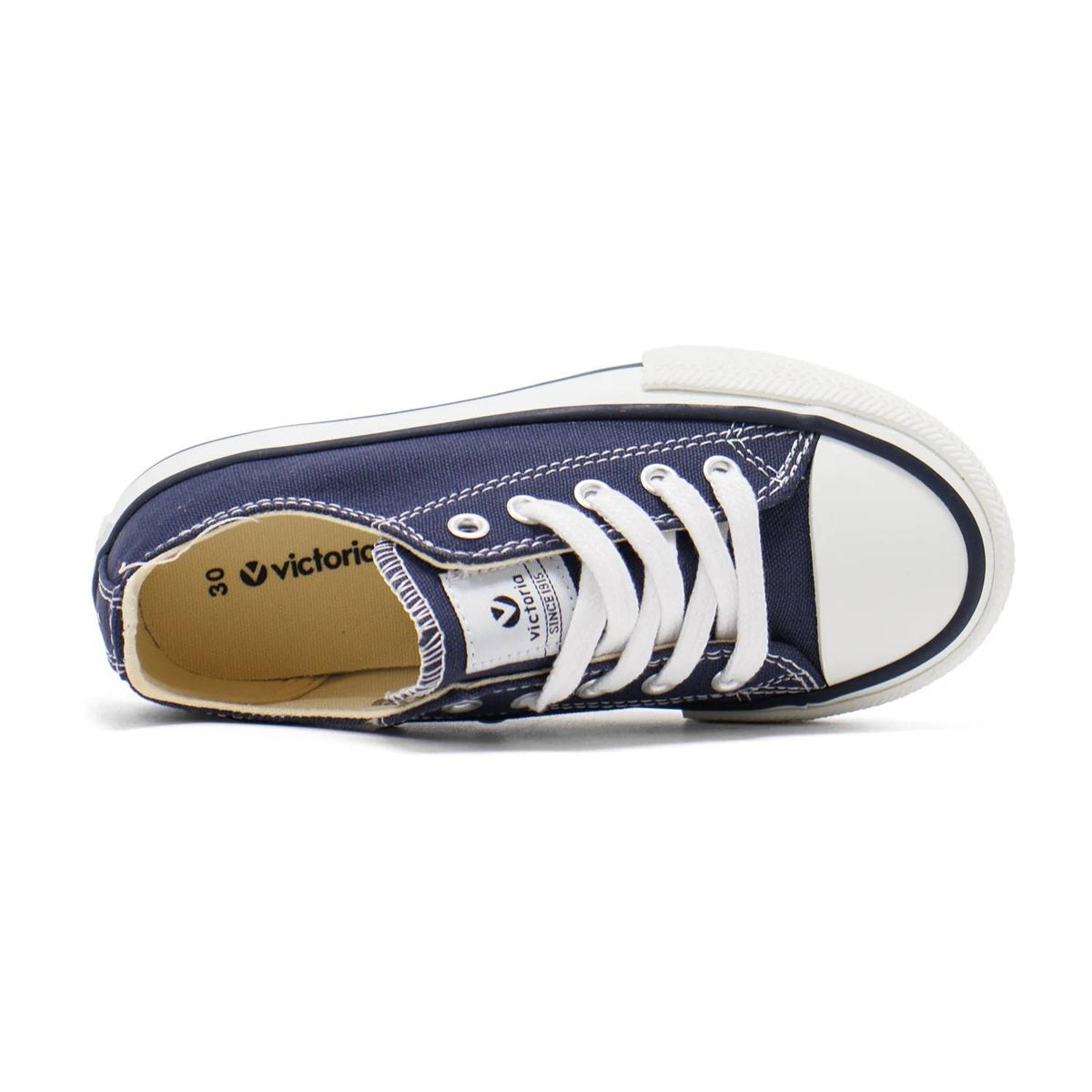 Victoria - Boy's Tribu Canvas Low Top Lace-up Sneakers