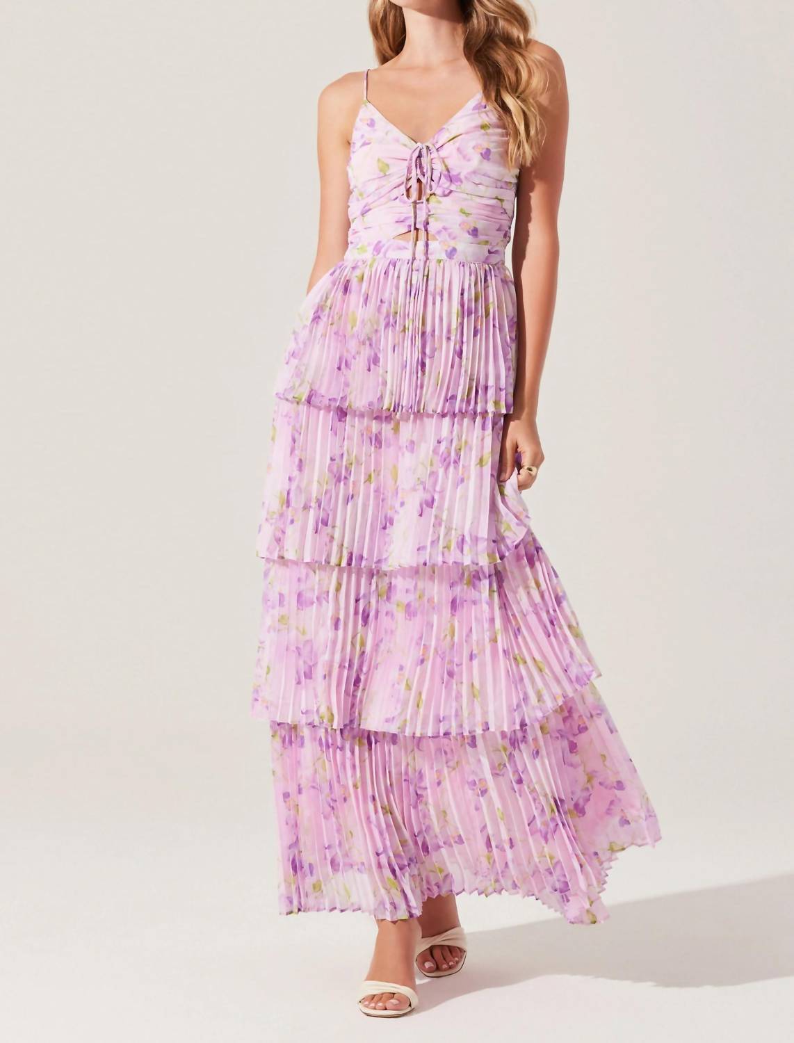 Astr - Daytona Pleated Maxi Dress