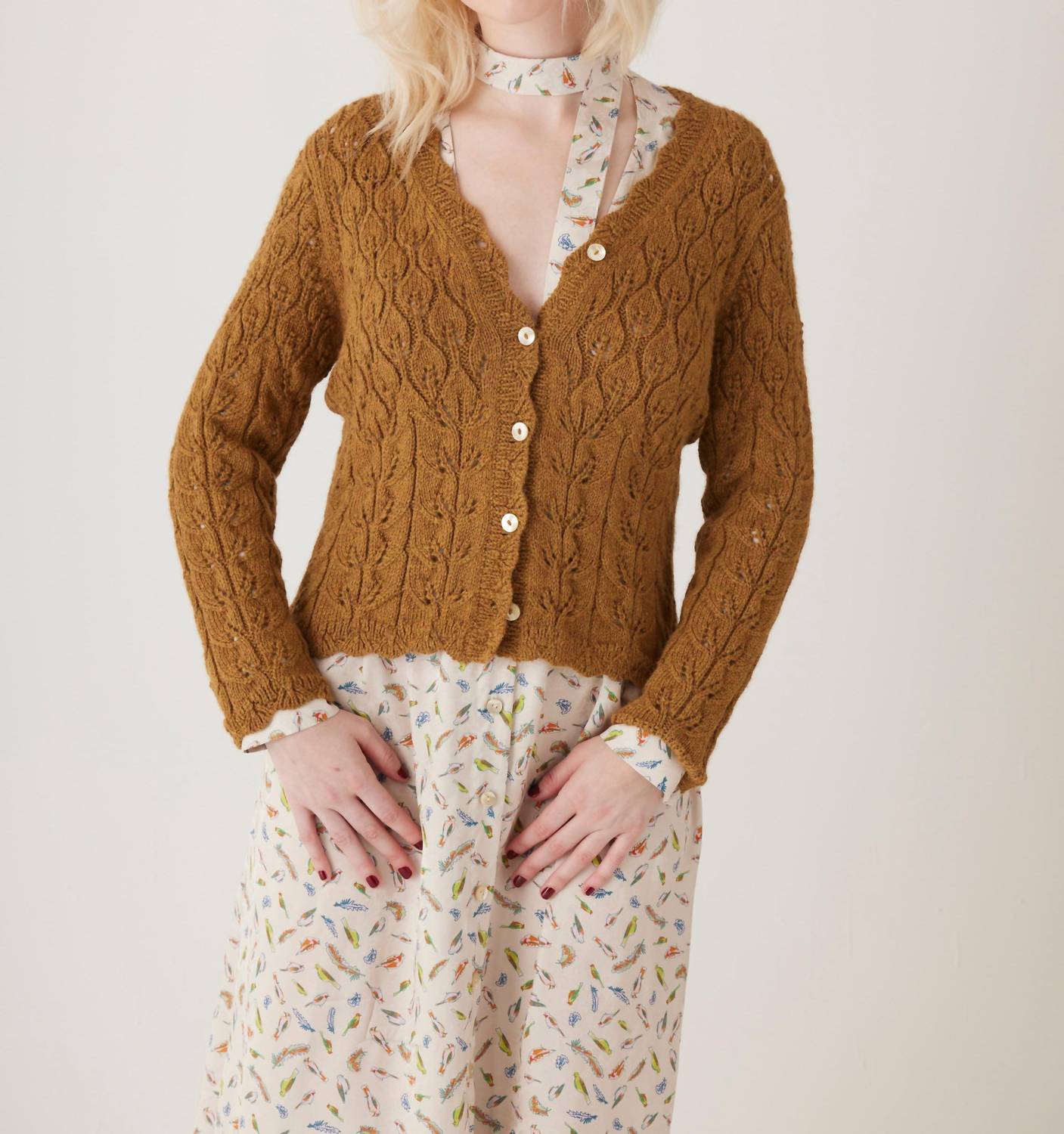 Rose Velvet - Emma V Neck Sweater