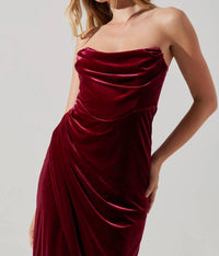Astr - Meghan Draped Midi Dress