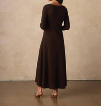 The Normal Brand - Normal Rib Long Sleeve Midi Dress