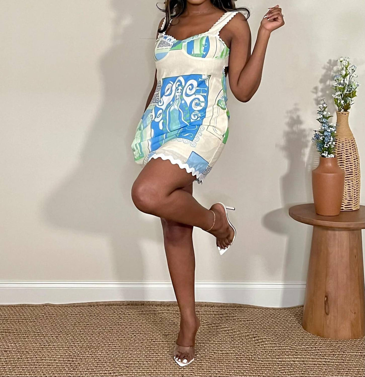 Luxxel - Grecian Villa Mini Dress