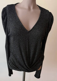 Fifteen Twenty - Women's Puff Sleeve Drape Top
