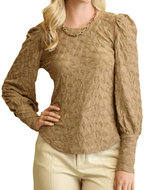 Gigio - Knit Puff Sleeve Top