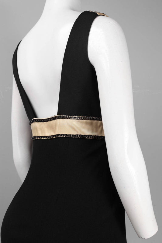 Sue Wong - Jeweled Empire Waist Low-back Dress