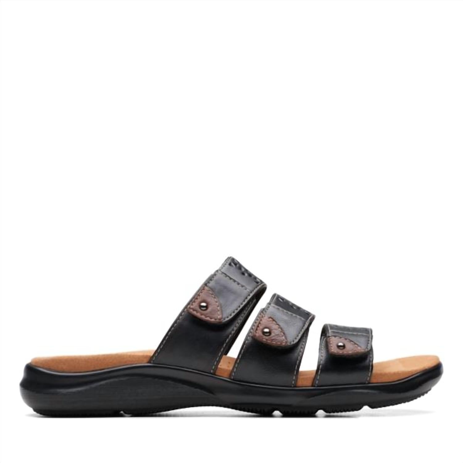 Clarks Women's Kitly Walk Sandals in black - women's sandal