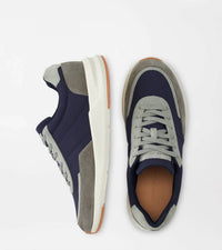 PETER MILLAR Men's Journeyman Sneaker in navy grey - men's sneaker - alternate view