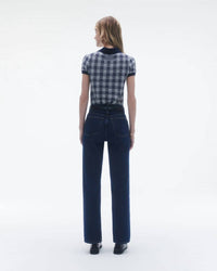 Guest In Residence - Gingham Shrunken Polo Top