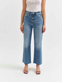 Daze - Pleaser High Rise Wide Ankle Jeans