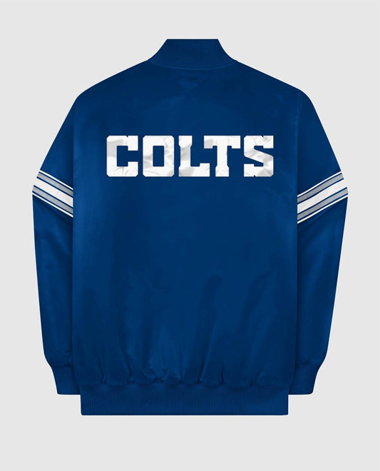 Starter - Men's Indianapolis Colts Satin Full-snap Jacket