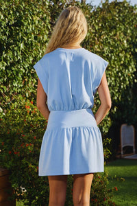 Bucketlist - Scuba V-Neck Mini Dress